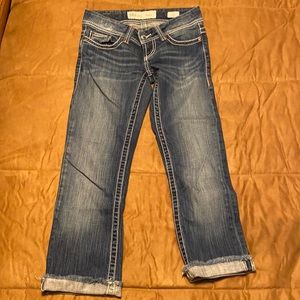 BKE Stella denim capris 25